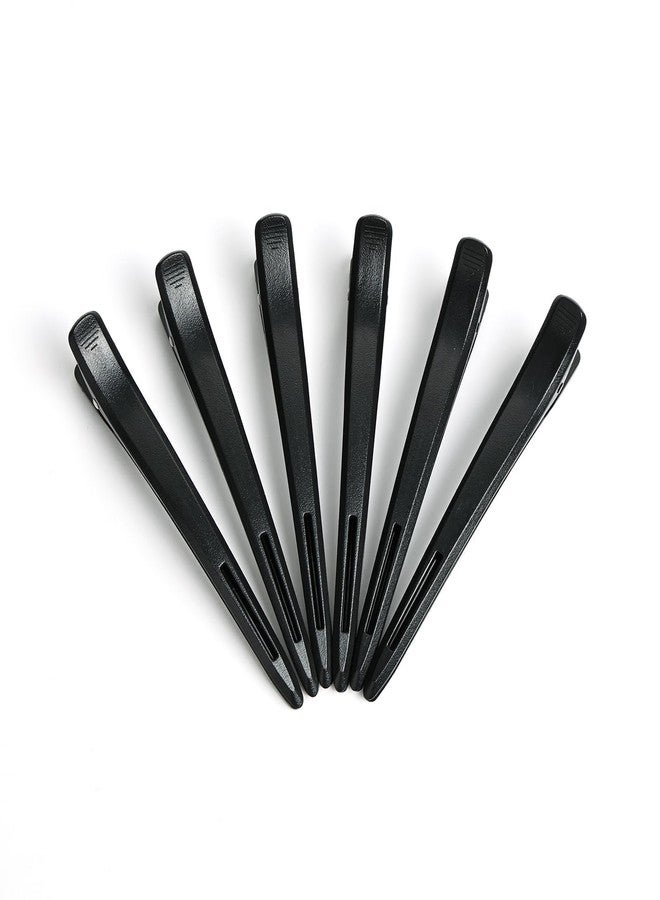 MOLOPPO Black-6 Pack Hair Sectioning Clips for Women, Alligator Hair Clips for Styling & Salon Use, Durable Tools with Strong Grip for Salon & Home - Image 1